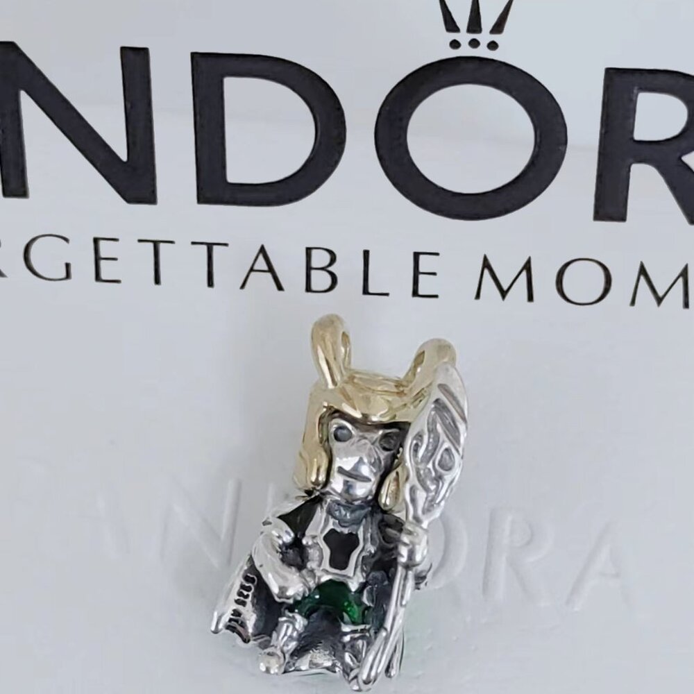 Pandora Marvel Loki Charm Pendant S925 Silver with box